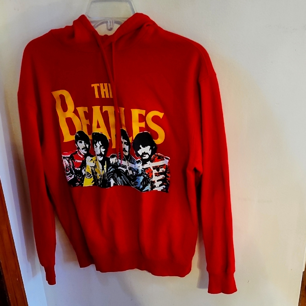 Red Beatles Graphic Hoodie
